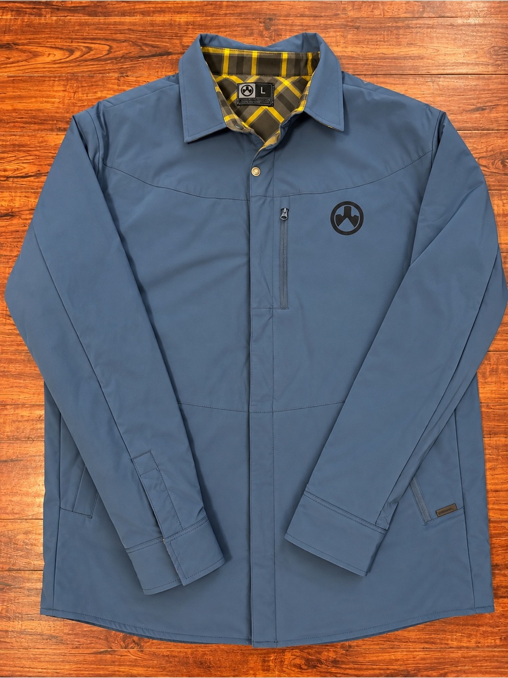 Rampart Industries Men’s Blue Outdoor Jacket Plaid Lining Size Large